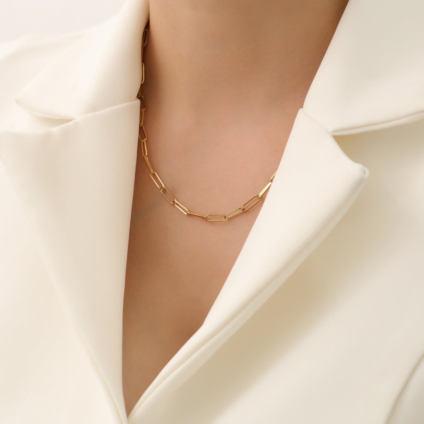 WILLOW PAPERCLIP NECKLACE